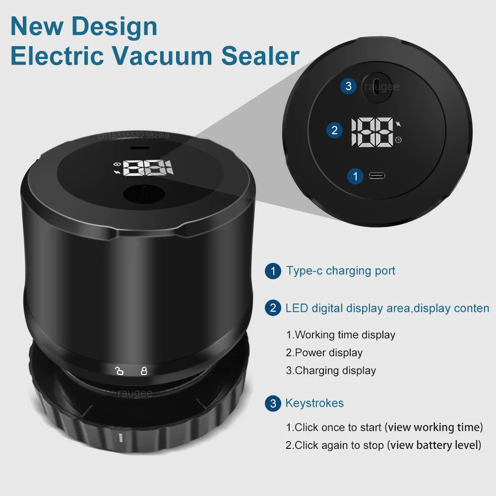 Electric Mason Jar Vacuum Sealer
