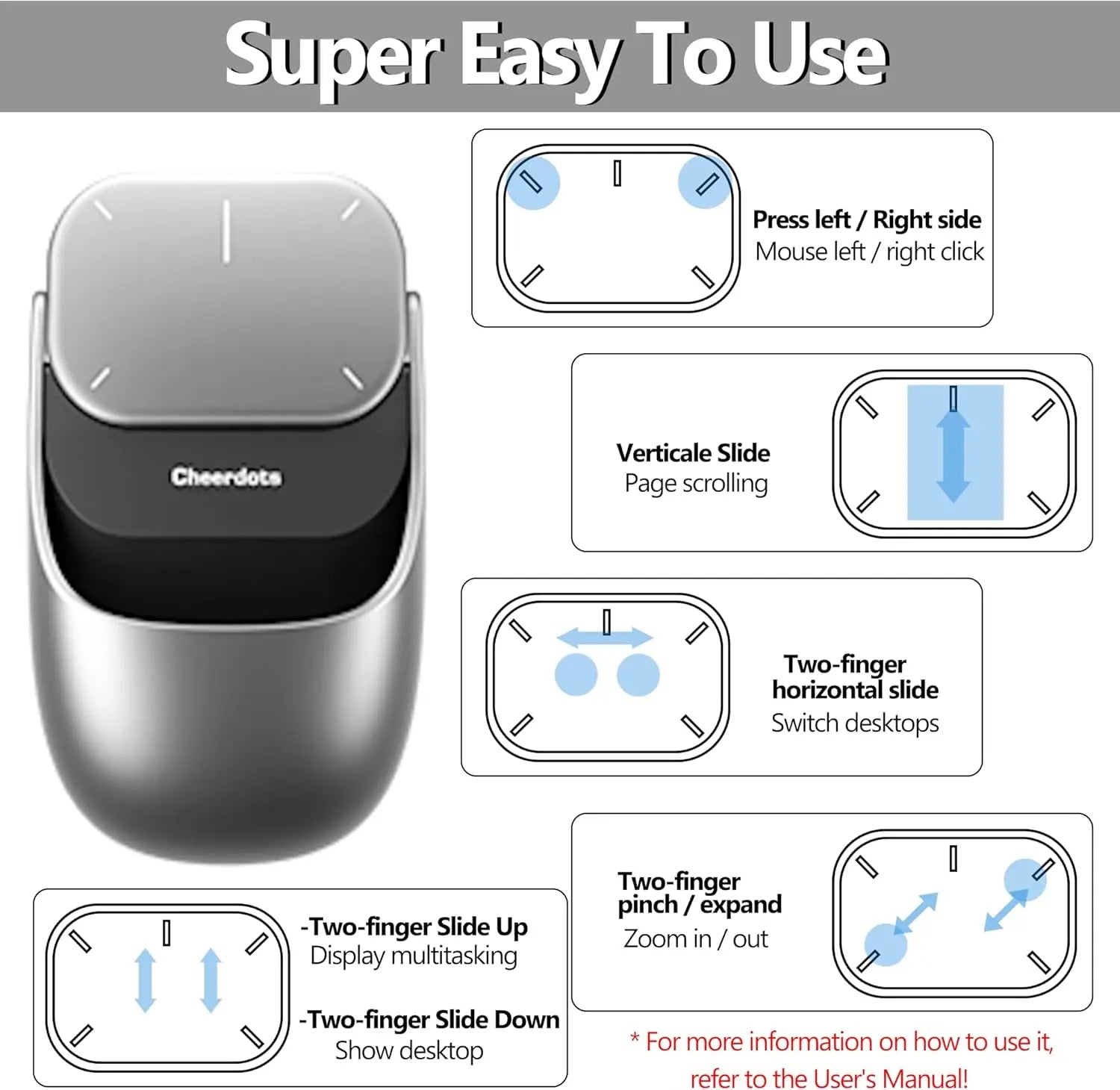 Wireless Touchpad Smart Mouse