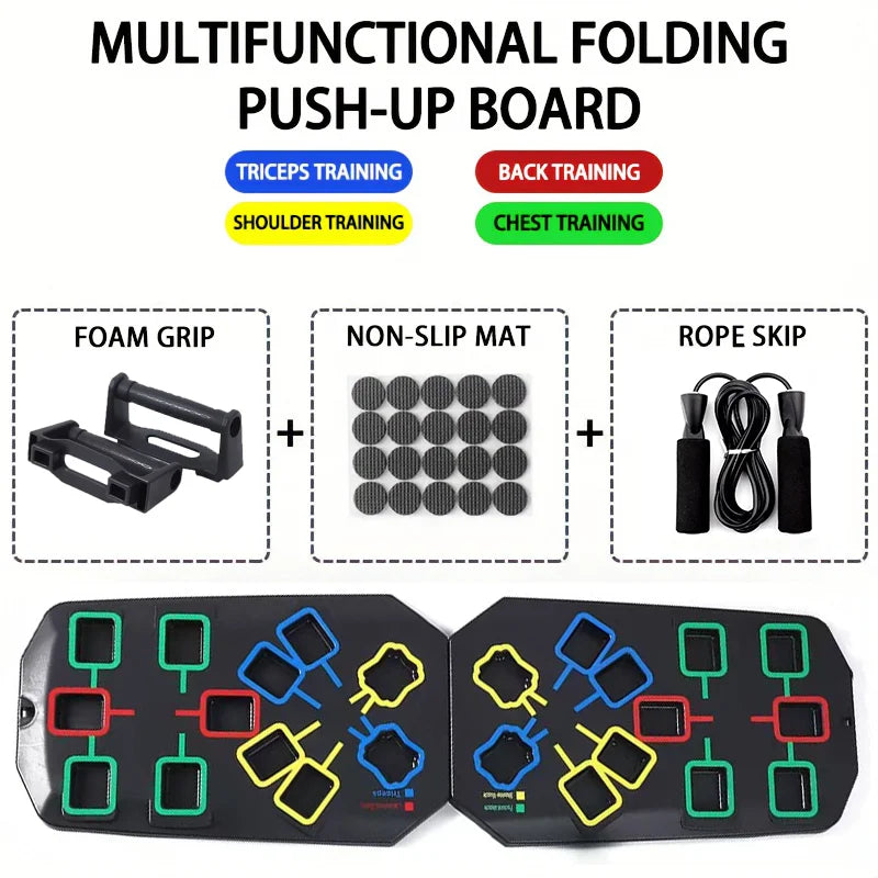 Multifunctional Folding Push Up Board