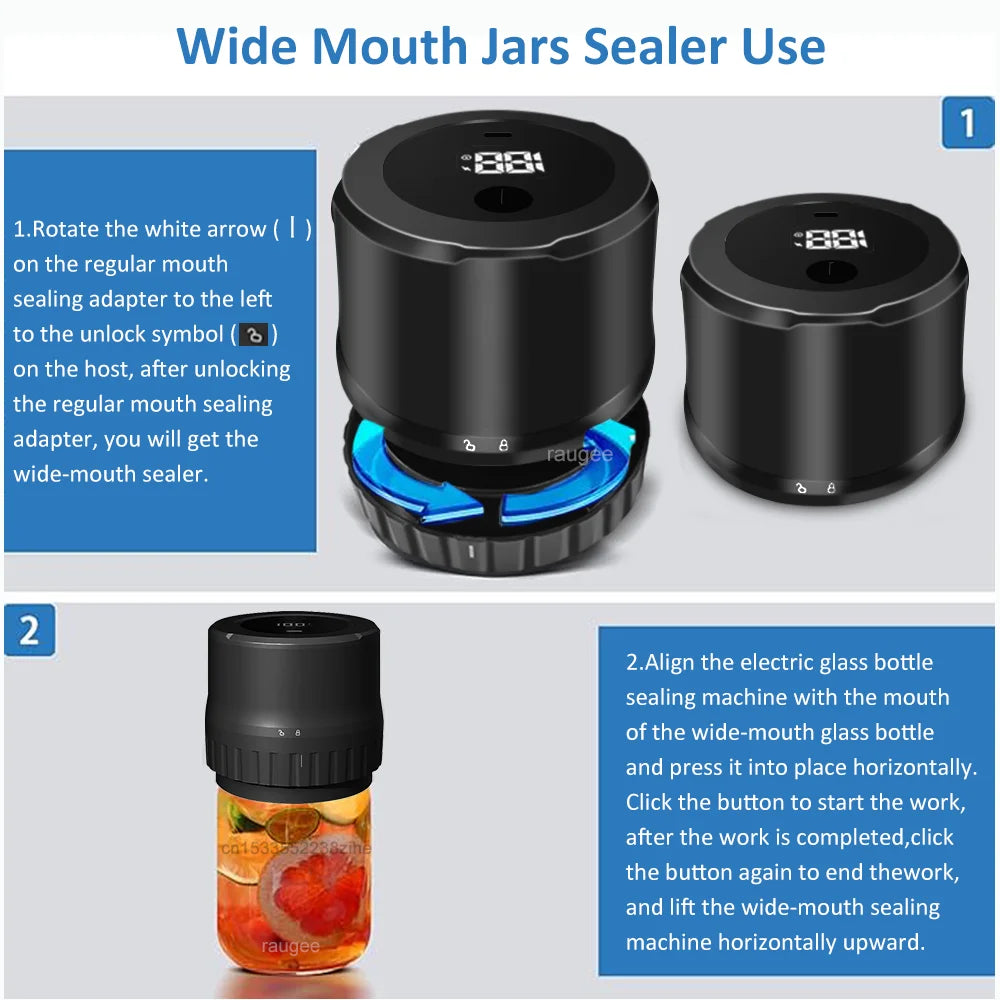 Electric Mason Jar Vacuum Sealer